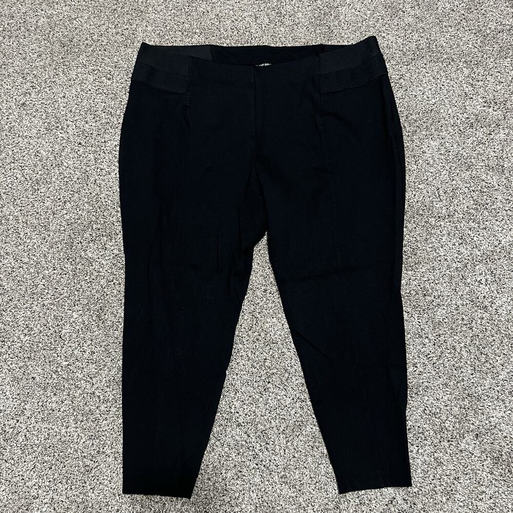 Lane Bryant Women’s Sz 26 Black Elastic Pull On Legging/Pants Stretch Office
